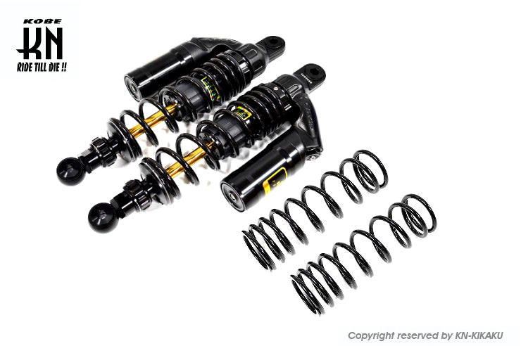 RCB 335-340mm 車高調整付き 減衰調整式リアショック【VDシリーズ】ブラック