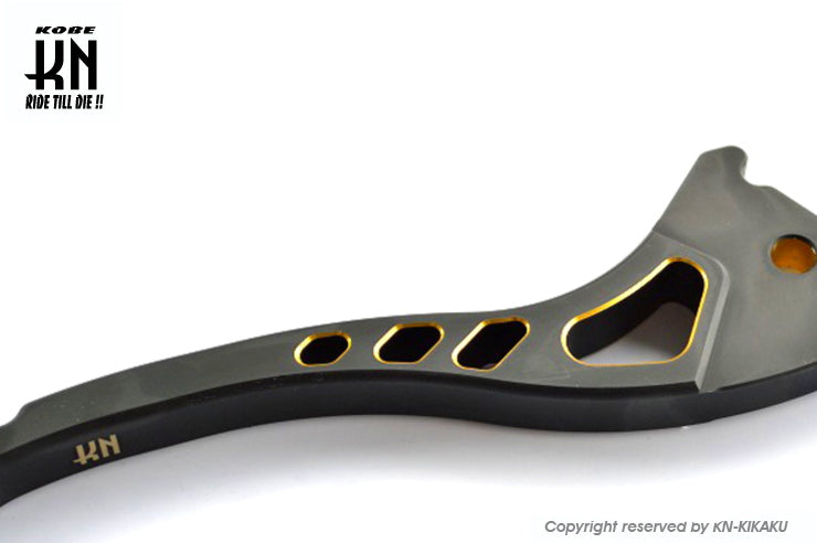 KNデュアルカラーレバー3 【ブラック/ゴールド】グランドアクシス/BWS100/BWS125