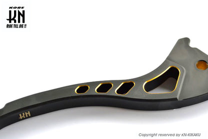 KNデュアルカラーレバー3 【ブラック/ゴールド】グランドアクシス/BWS100/BWS125