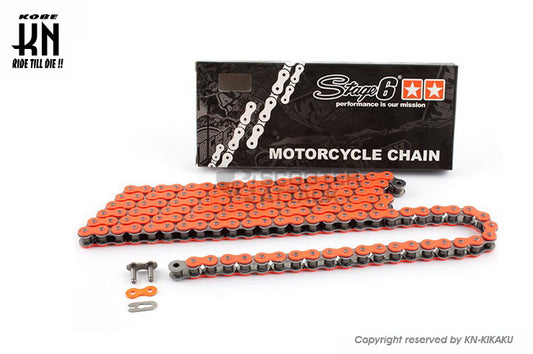 STAGE6 カラーハードチェーン 【420-120コマ】オレンジ