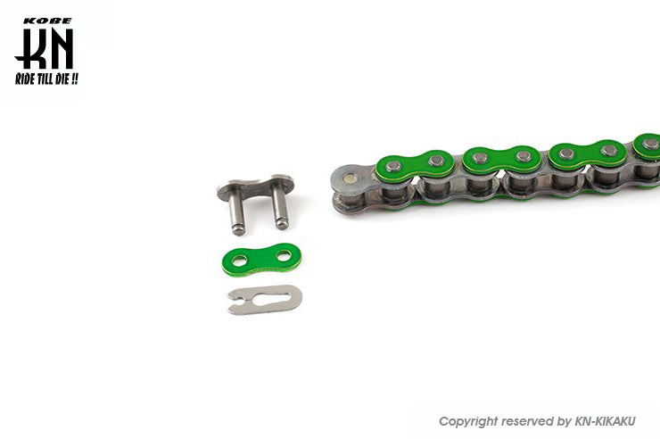 STAGE6 カラーハードチェーン 【420-120コマ】ダークグリーン