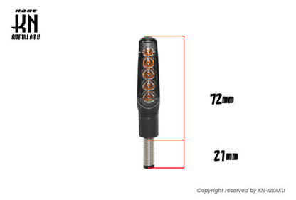 KOSO シーケンシャルLEDウインカー2【車検対応】ライトスモーク【GW-01】