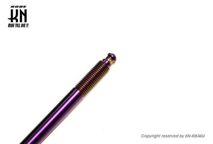 NCY ステンレスアクスルシャフト【225mm-10mm】チタンパープル【DIO,JOG系】