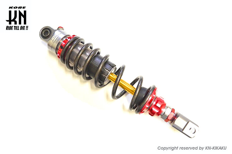 MOS ショックアブソーバー【アドレスV125】レッド【減衰,車高調整,イニシャル調整】