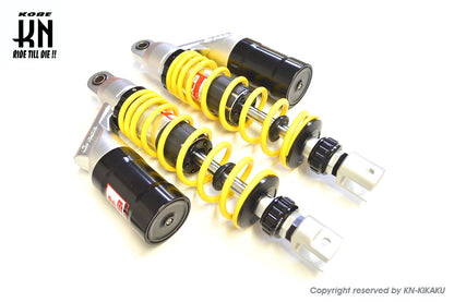 RCB 330-335mm減衰調整リアショック【NMAX125/155】SB-2【ブラック/イエロー】