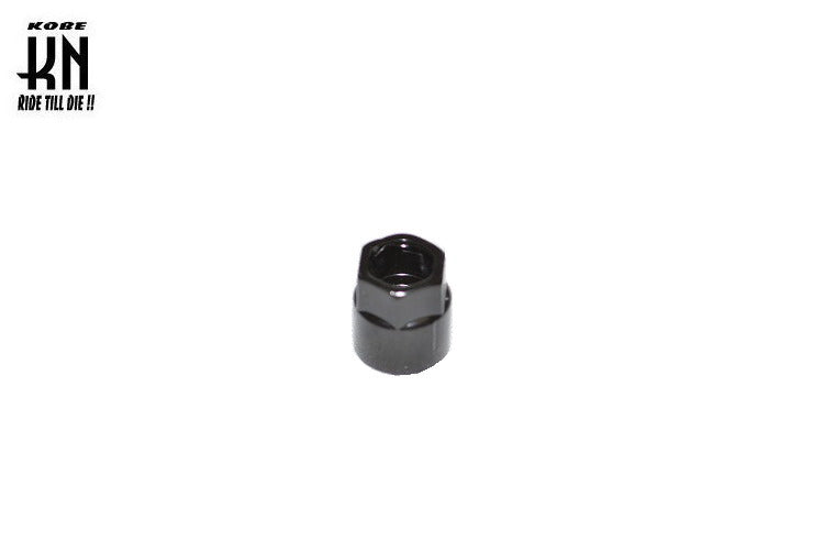 ミラーナット2 【スチール/ブラック】8mm正ネジ