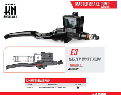 RCB 汎用マスターシリンダー【12.7mm(1/2)】右【E-3シリーズ】