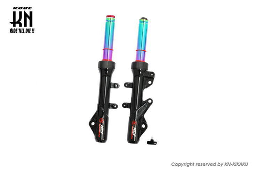 NCY フロントフォーク【N-21】減衰力/イニシャル調整式【シグナスX,4型5型】チタンカラー