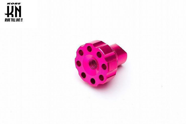 ブレーキ　クランプ(ネジ部分のみ)　ピンク【6mm】