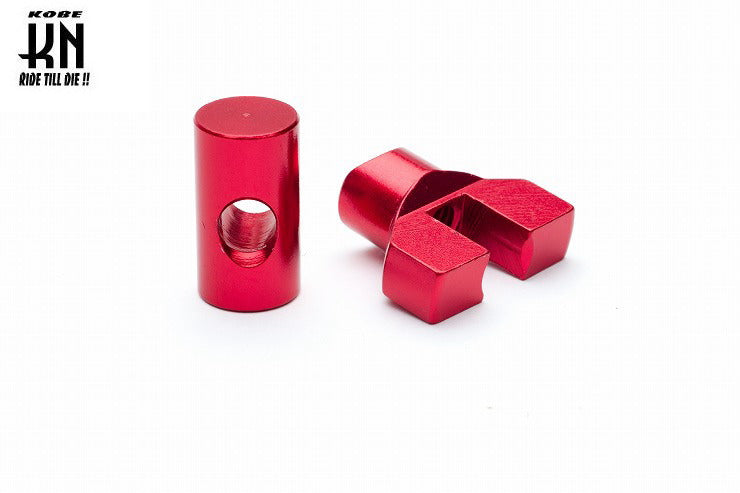 汎用ブレーキクランプセット【レッド】6mm【HONDA/YAMAHA系】