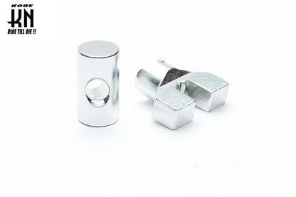 ブレーキクランプセット【シルバー】アドレスV100/V125【スズキ系5mmタイプ】