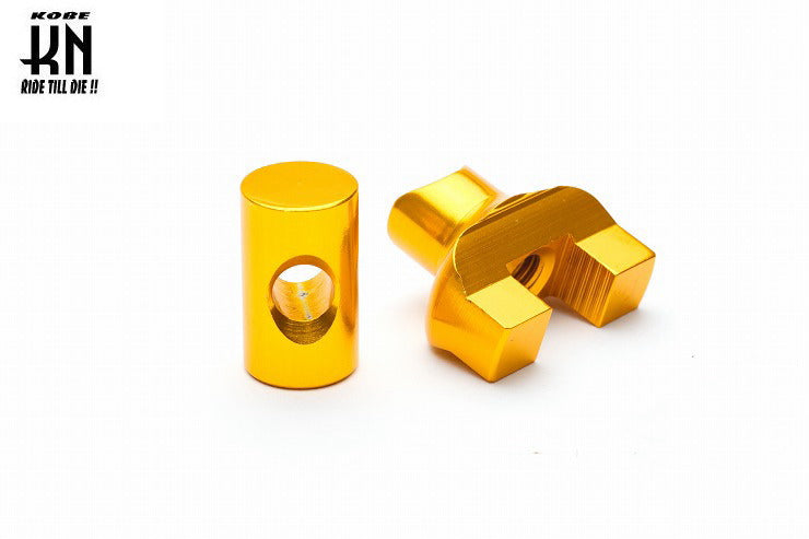 ブレーキクランプセット【ゴールド】アドレスV100/V125【スズキ系5mmタイプ】