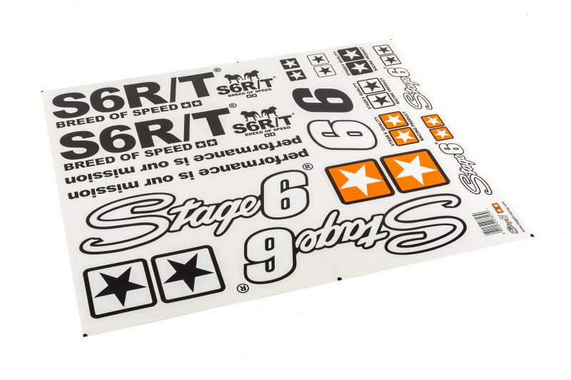 STAGE6【特大ステッカー】Sticker Sheet A2 MKII black【340mm×410mm】
