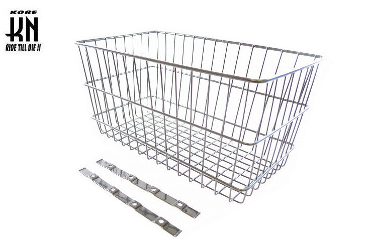 汎用フロントバスケット　前カゴ　特大サイズ【 ビジネスタイプ】ブラック