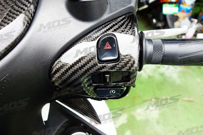 MOS カーボンスイッチカバー【シグナスX(2/3型)】台湾仕様