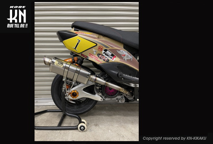 HOTLAP×KN チャンピオンマフラー TITAN 【シグナスX Ver.3】チタンマフラー