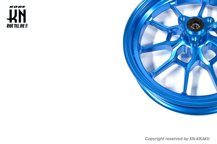 鍛造アルミホイール前後セット【アドレスV125/G(K5-K9)】ブルー【タイプ1】