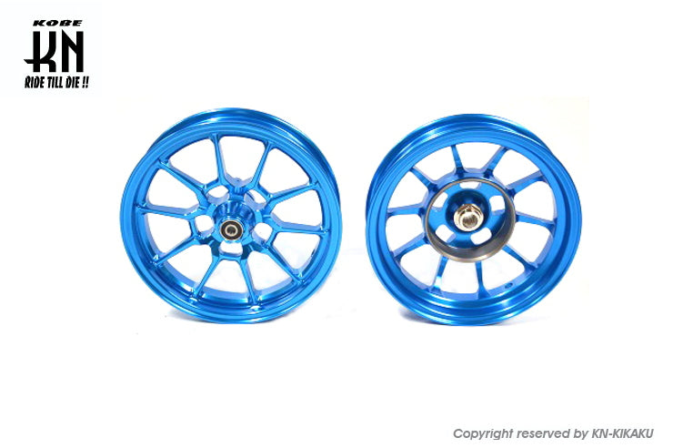 鍛造アルミホイール前後セット【アドレスV125/S(L0-)】ブルー【タイプ1】