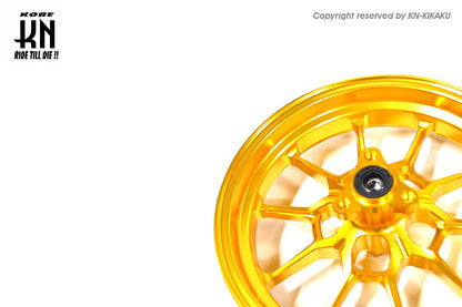 鍛造アルミホイール前後セット【アドレスV125/S(L0-)】ゴールド【タイプ1】
