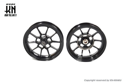 鍛造アルミホイール前後セット【アドレスV125/G(K5-K9)】ブラック【タイプ1】