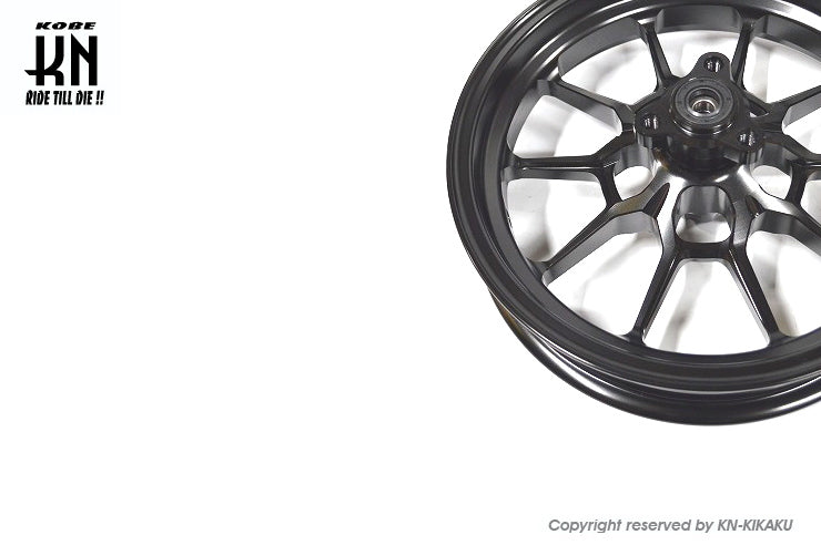 鍛造アルミホイール前後セット【アドレスV125/G(K5-K9)】ブラック【タイプ1】