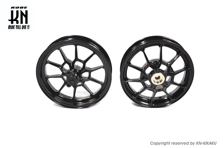 鍛造アルミホイール前後セット【アドレスV125/S(L0-)】ブラック【タイプ1】