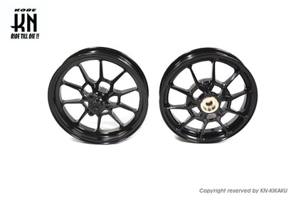 鍛造アルミホイール前後セット【アドレスV125/S(L0-)】ブラック【タイプ1】