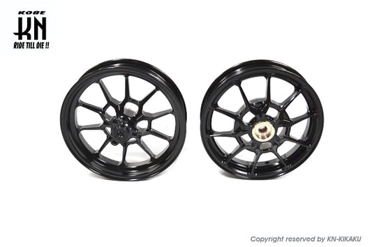 鍛造アルミホイール前後セット【アドレスV125/S(L0-)】ブラック【タイプ1】