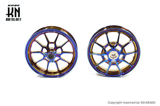 鍛造アルミホイール前後セット【アドレスV125/G(K5-K9)】チタンカラー【タイプ1】