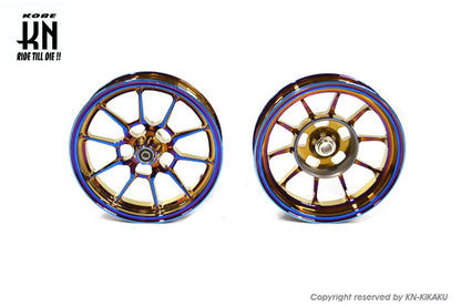 鍛造アルミホイール前後セット【アドレスV125/G(K5-K9)】チタンカラー【タイプ1】