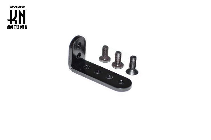 汎用【L字ステー/ロング】ブラック M3×8mm(1個)/M3×6mm(2個)ネジ付