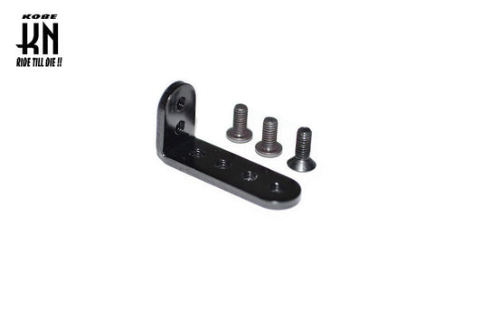 汎用【L字ステー/ロング】ブラック M3×8mm(1個)/M3×6mm(2個)ネジ付