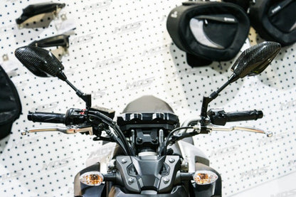 MOS カーボンミラーカバー【MT-25/MT-03/MT-09】