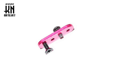 汎用【ストレートステー/ショート】ライトブルー　M3×8mm(1個)/M3×6mm(2個)ネジ付