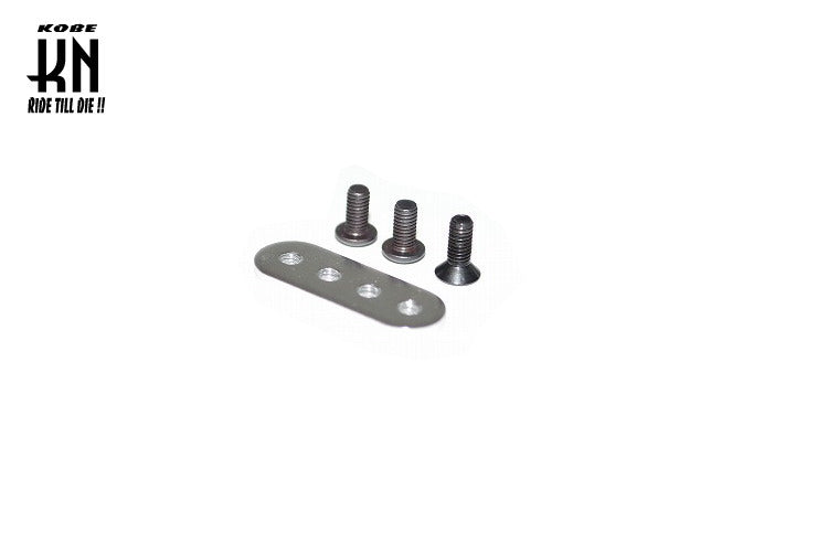 汎用【ストレートステー/ショート】シルバー　M3×8mm(1個)/M3×6mm(2個)ネジ付