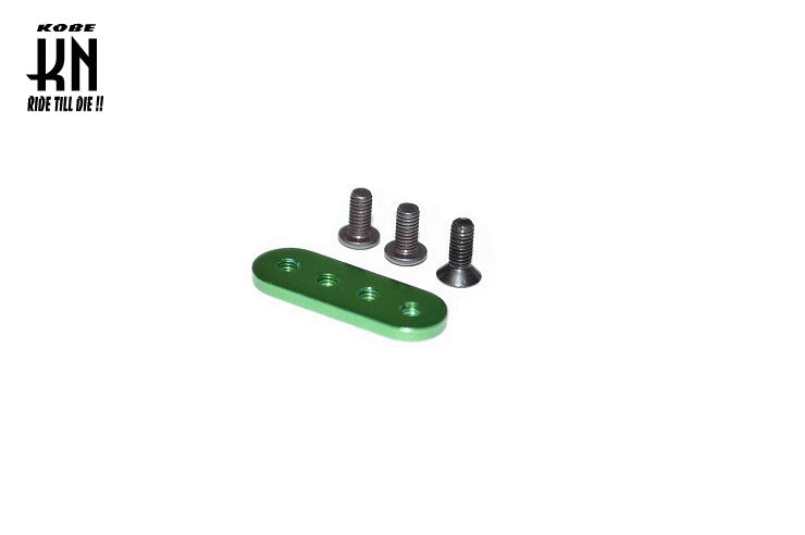 汎用【ストレートステー/ショート】グリーン M3×8mm(1個)/M3×6mm(2個)ネジ付