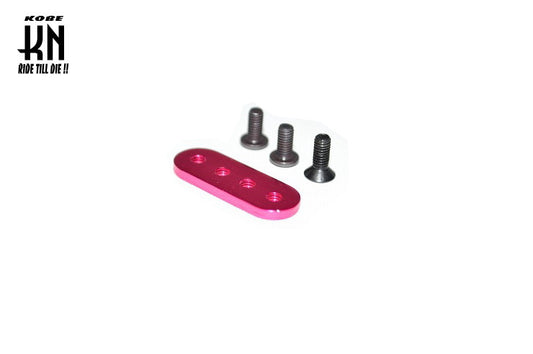 汎用【ストレートステー/ショート】ピンク M3×8mm(1個)/M3×6mm(2個)ネジ付