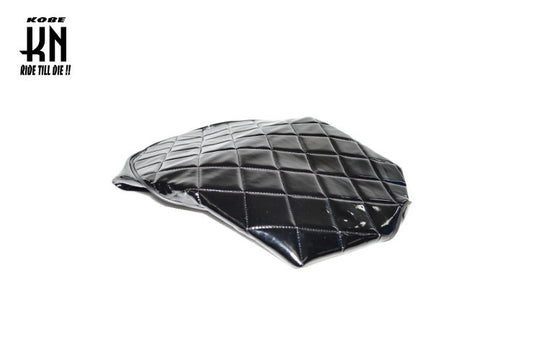 シートカバー【ブラックエナメル/ゴムなし】張替え タッカー用【リモコンJOG/ZR/Z2/SA16J系/5KN/5SW/5PT】