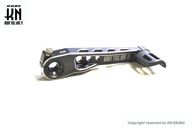 KNデュアルカラーキックペダルTYPE2 横E/Gジョグ/,シグナスX系【ブラック/シルバー】