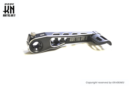 KNデュアルカラーキックペダルTYPE2 横E/Gジョグ/,シグナスX系【ブラック/シルバー】