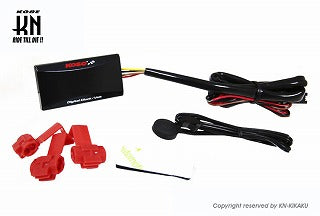 KOSO スーパースリムスタイルメーター【電圧/時計】ブルー表示