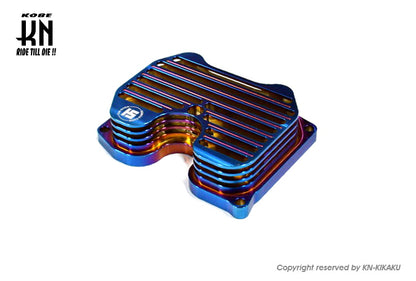 TAN-SHEN ビレットヘッドカバー【マジェスティS/SMAX/FORCE】チタンカラー