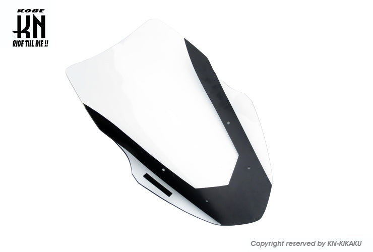 NMAX フロントロングスクリーン【クリアー/ブラックライン】