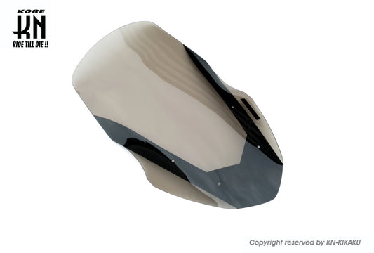 NMAX フロントロングスクリーン【スモーク/ブラックライン】