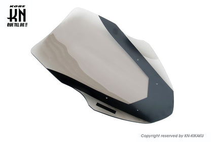 NMAX フロントロングスクリーン【スモーク/ブラックライン】