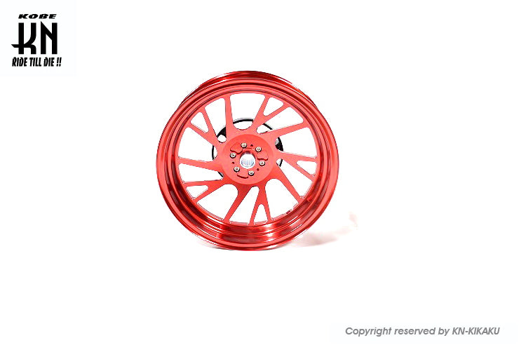 MOS 鍛造アルミホイール前後セット 【XMAX250/300】レッド【XF-10】