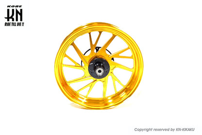 MOS 鍛造アルミホイール前後セット 【XMAX250/300】ゴールド【XF-10】
