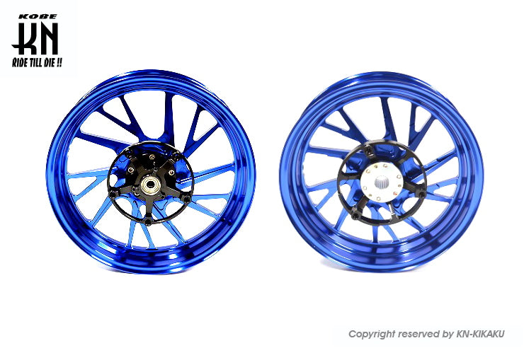 MOS 鍛造アルミホイール前後セット 【XMAX250/300】ブルー【XF-10】