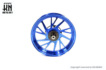 MOS 鍛造アルミホイール前後セット 【XMAX250/300】ブルー【XF-10】