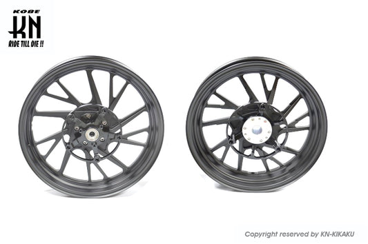 MOS 鍛造アルミホイール前後セット 【XMAX250/300】マットブラック【XF-10】